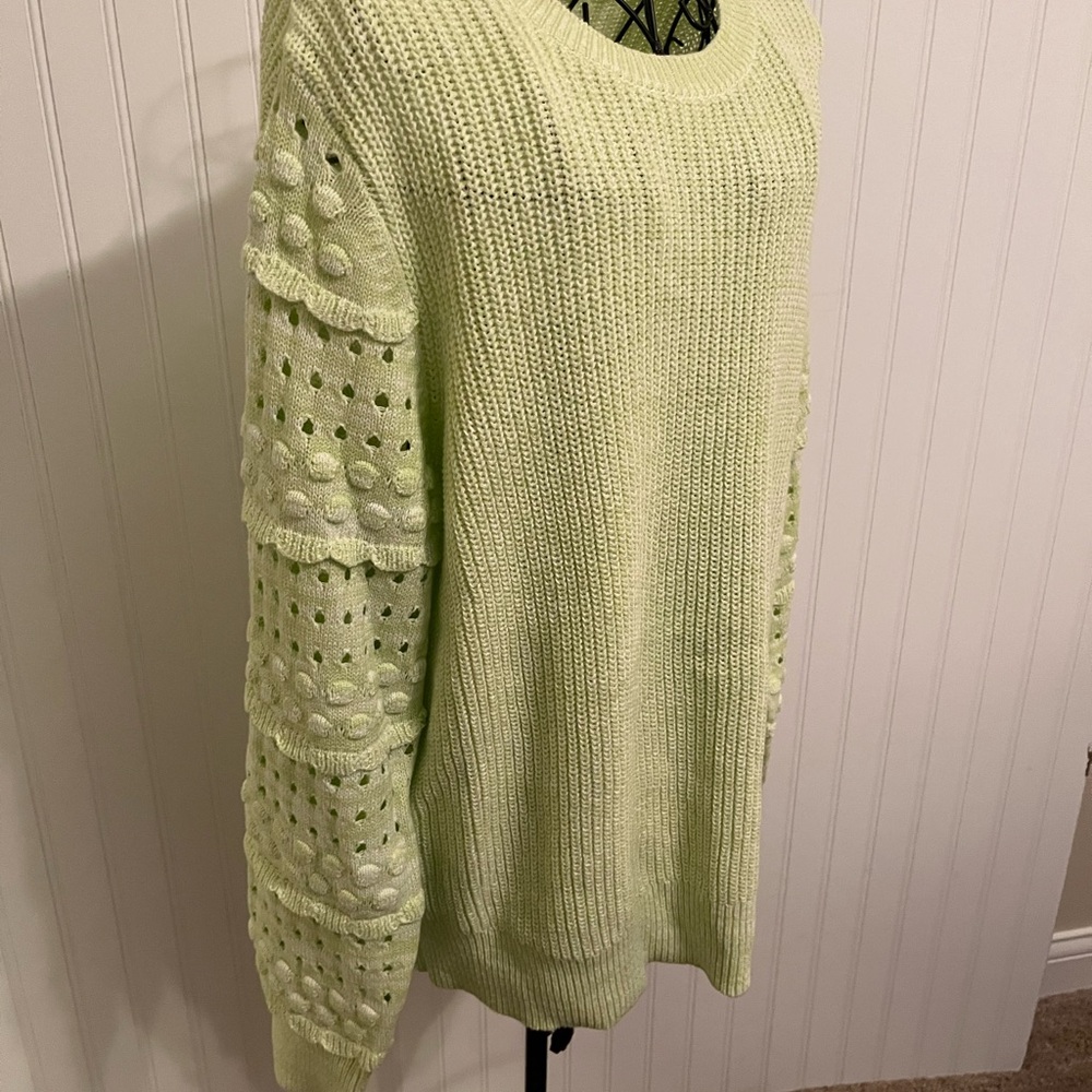 INC Light Green Sweater
